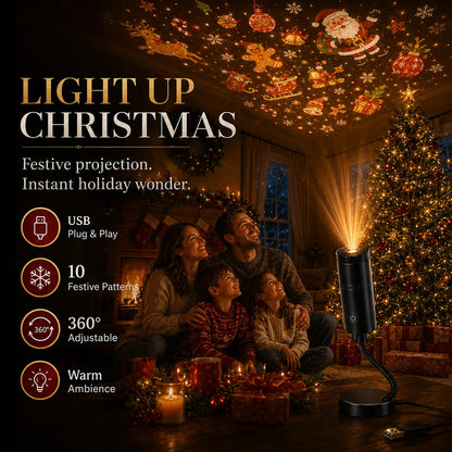 🔥 Last Day 50% OFF✨-🎄Plug & Play HD Holiday Projector for Easy Christmas & Halloween Decor 👻
