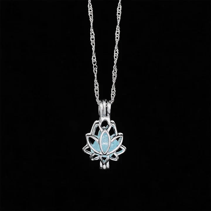 💙 Holiday Celebration 50% OFF ✨-Find Your Peace with This Beautiful Aquamarine Lotus Necklace ✨