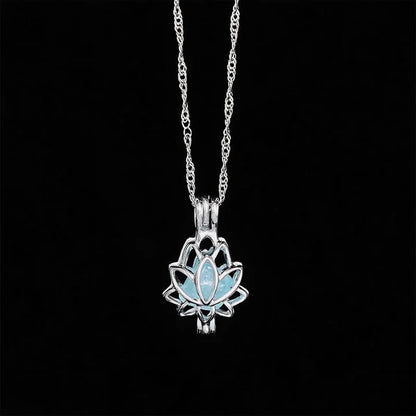 💙 Holiday Celebration 50% OFF ✨-Find Your Peace with This Beautiful Aquamarine Lotus Necklace ✨