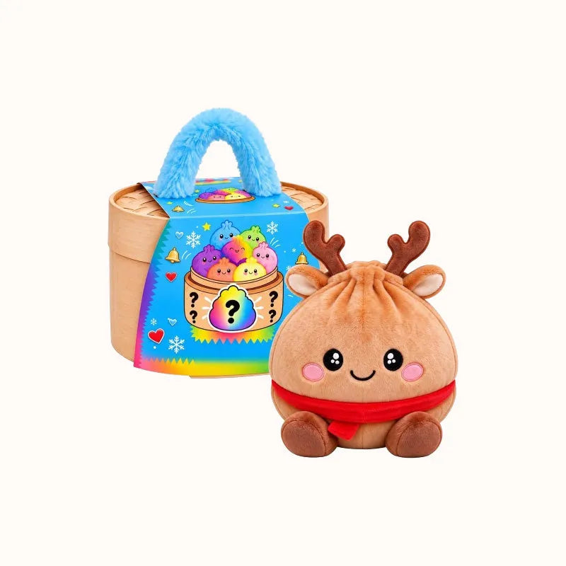 🎄Last Day 50% OFF✨-🥟Christmas Dumpling Plush Blind Box Collection for Cute Holiday Surprises 🎁