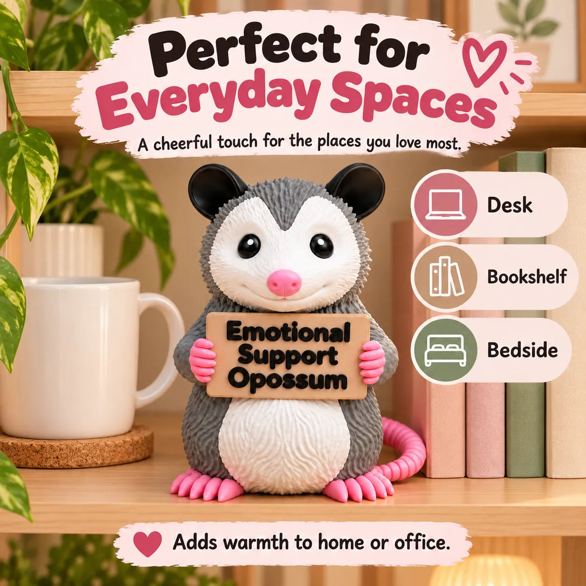 🐾 Holiday Celebration 50% OFF ✨-🦝 Cute Emotional Support Opossum for Cozy Moments ✨