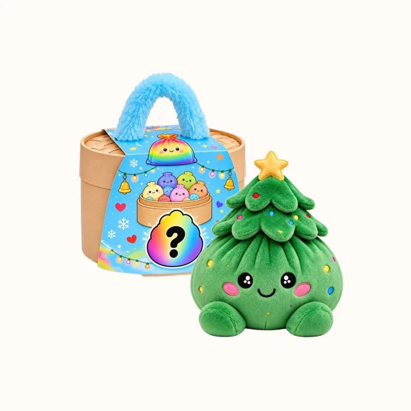 🎄Last Day 50% OFF✨-🥟Christmas Dumpling Plush Blind Box Collection for Cute Holiday Surprises 🎁