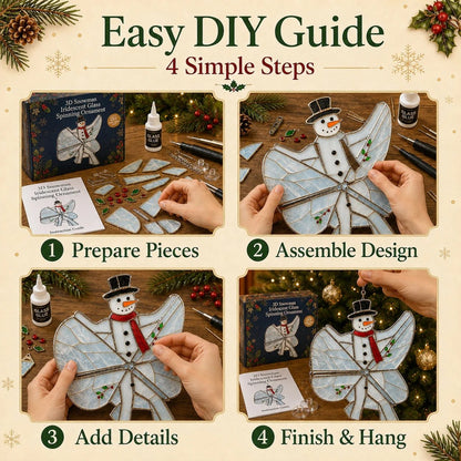 ⏳ Last Day 50% OFF –✝️Beginner-Friendly 3D Christian & Christmas Suncatcher DIY Kit 🎄