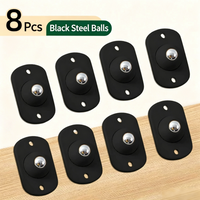 8 Pcs Black