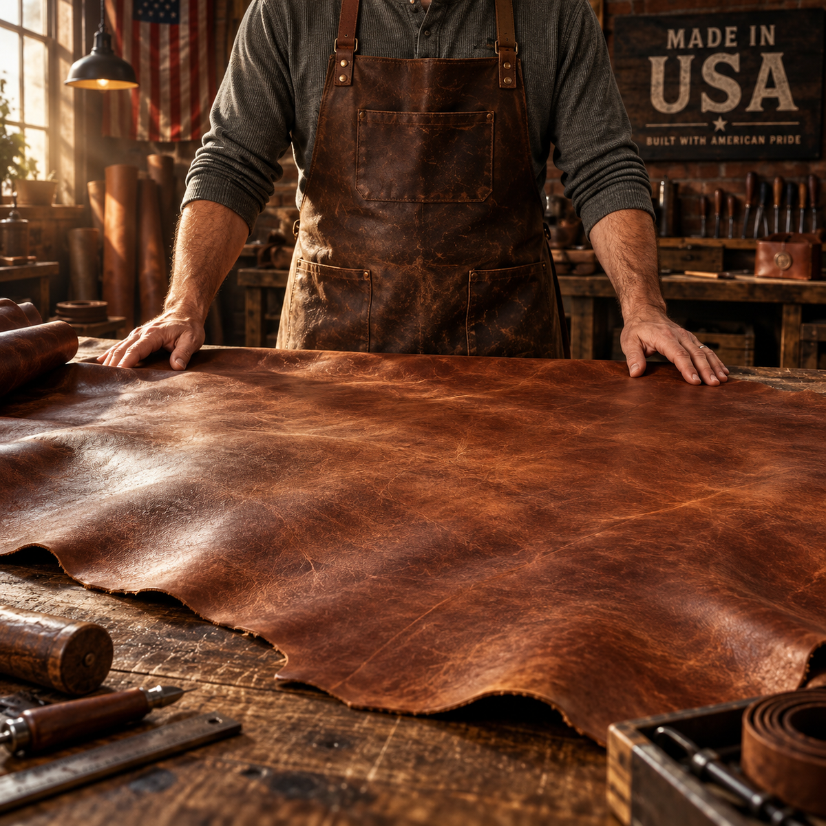 🔥 Last Day 50% OFF✨-🔥 Handmade Full-Grain Buffalo Leather Belt – Built to Last