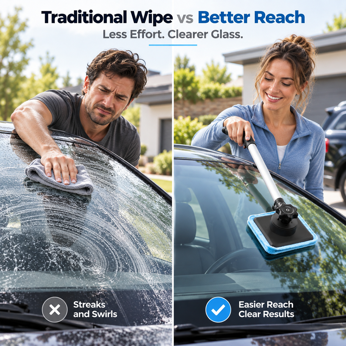 🎉 50% OFF — Save Big ✨-🚗 Dual-Sided Magnetic Windshield Cleaner – Clean Both Sides at Once