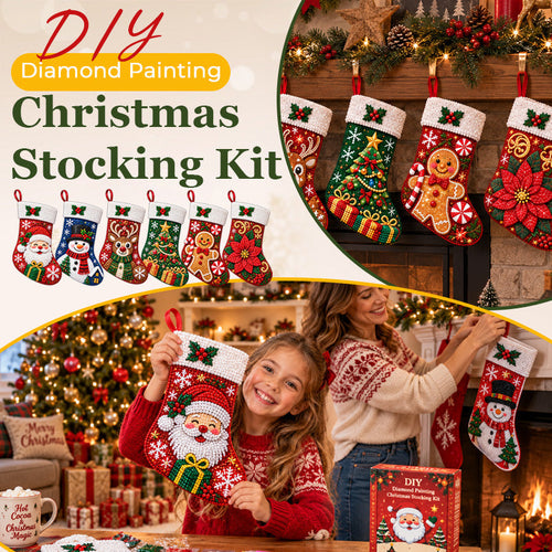 🔥 Last Day 50% OFF✨-DIY Diamond Painting Christmas Stocking Kit - 6 Designs