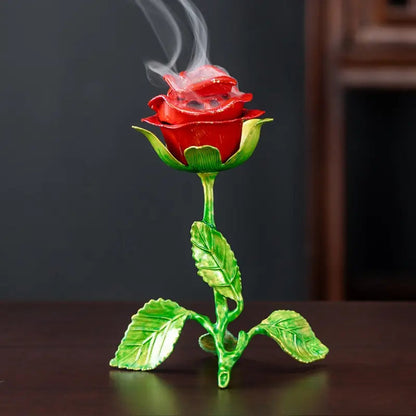 🌸 Holiday Celebration 50% OFF ✨-🌹Rose Aroma Meditation Incense Burner for Relaxing Moments 🕯️