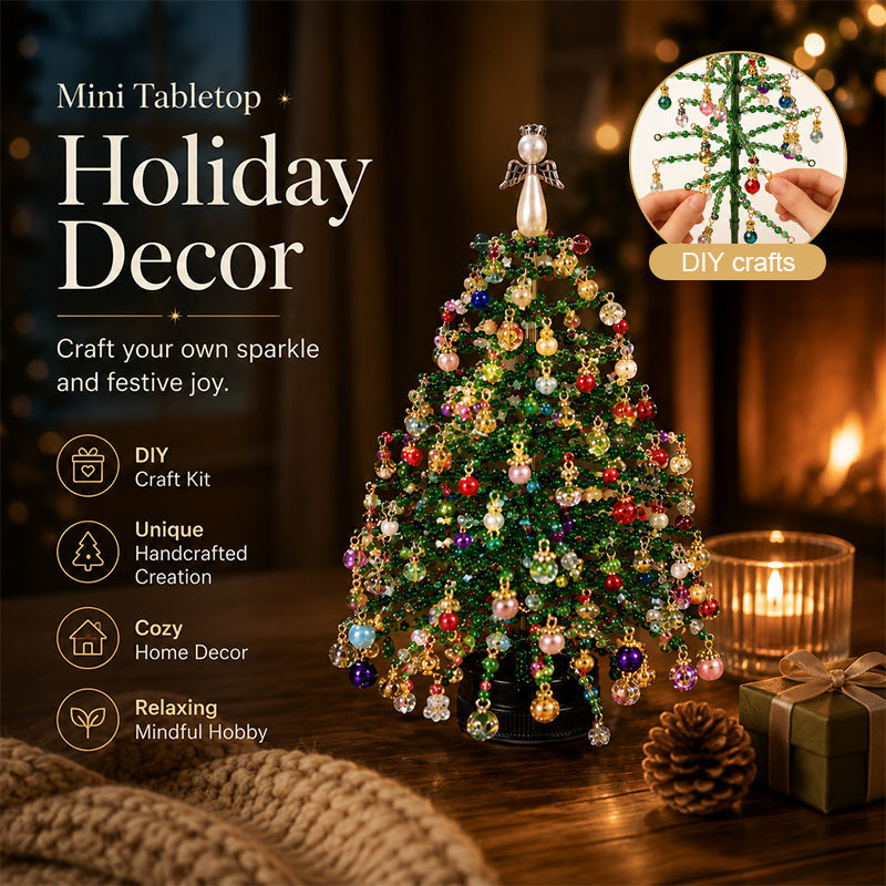 ⏰Last day Promotion 🔥-🎄✨ DIY Beaded Christmas Tree Kit Create Festive Handmade Decor 🎁💚