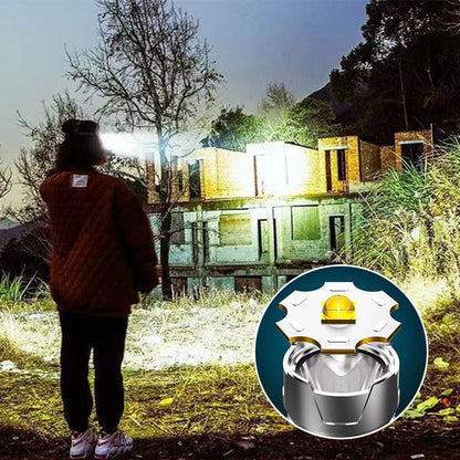 🔥 Hot Limited Sale 80% OFF 🔥 Portable Waterproof Smart LED Headlamp 💡 Motion Sensor + USB Rechargeable | Hands-Free Outdoor Essential for Fishing, Camping & More 🏕️