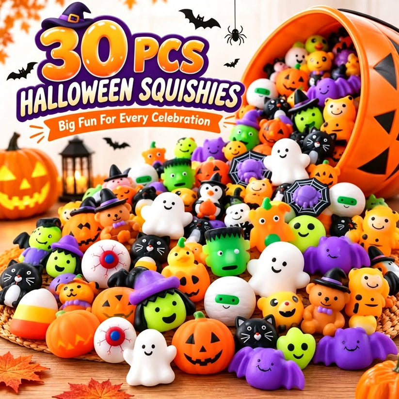 🔥 LAST DAY 50% OFF! 🎃 30PCS Halloween Mochi Squishy Toys 👻
