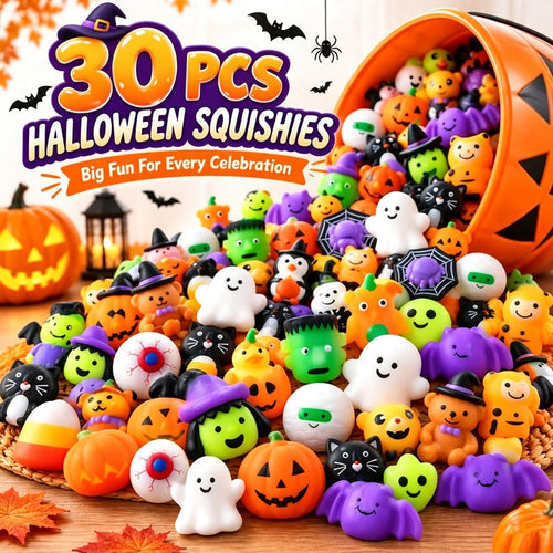 🔥 LAST DAY 50% OFF! 🎃 30PCS Halloween Mochi Squishy Toys 👻
