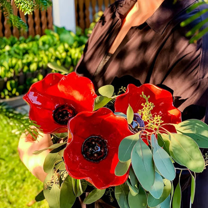 🌸 Handmade Metal Flower Garden Stake – Charming Outdoor Garden Decor