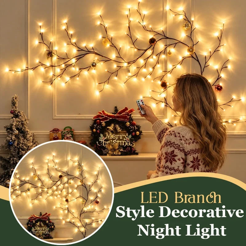 🎁 LAST DAY 50% OFF – Flexible Branch Christmas Lights🎄 – DIY Holiday Decor