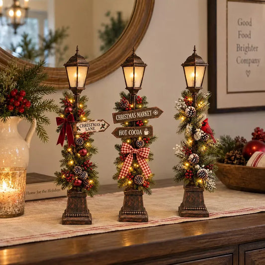 🕯️ Last Day 50% OFF✨-🎄Vintage Christmas Streetlight for Cozy Holiday Decor ❄️