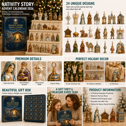 ⏰Last day Promotion 🔥-🎄2026 Advent Calendar – Celebrate the Coming of Jesus 🙏