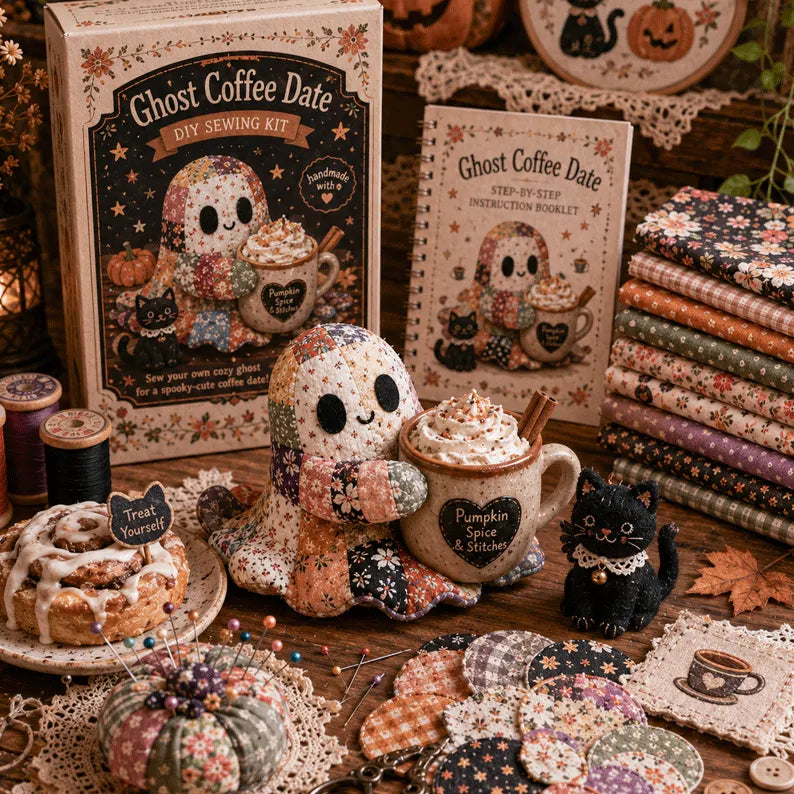 🔥52% Off Last Day - 👻 Little Ghost’s Cozy Halloween DIY Patchwork Kit