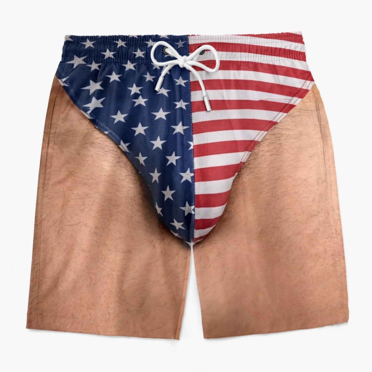 Funny Patriotic Men’s Swim Trunks – Freedom & Chill Summer Beach Shorts 🏖️😎