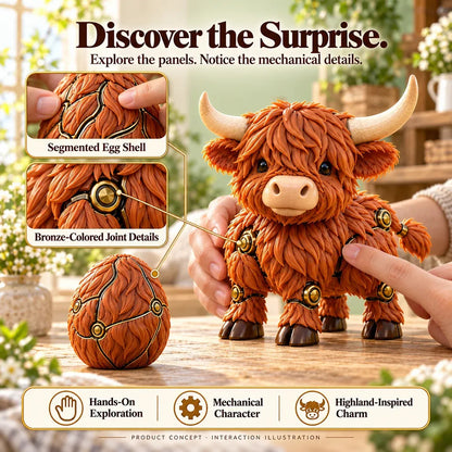 🐮 Last Day 50% OFF✨-⚙️ Watch This Little Egg Transform Into a Highland Cow! 🥚