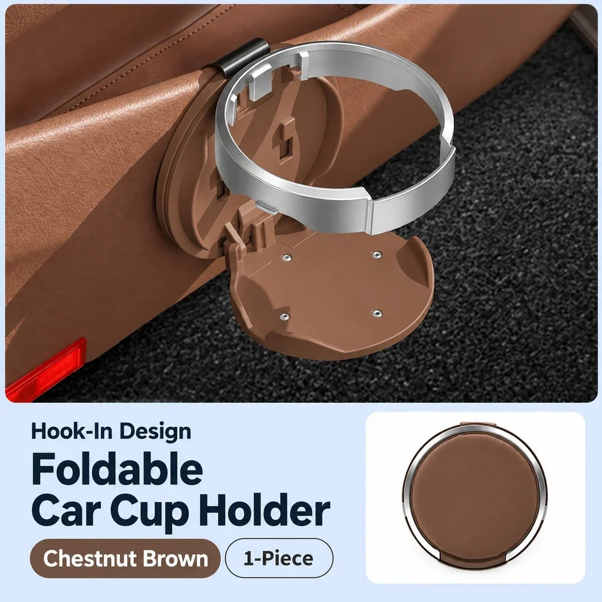🥤 Last Day 50% OFF✨-🚗Foldable Car Door Cup Holder & Phone Stand for Easy 📱