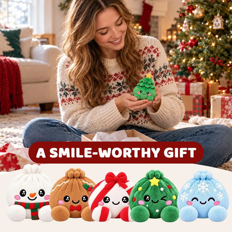 🎄Last Day 50% OFF✨-🥟Christmas Dumpling Plush Blind Box Collection for Cute Holiday Surprises 🎁