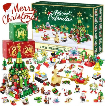 ⏰Last day Promotion 🔥-🎄 DIY Christmas Countdown Building Block Set with Daily Surprise Blind Boxes 🎁
