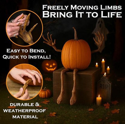 🔥 Last Day 50% OFF✨-🎃 Bendable Pumpkin Arms & Legs for Fun DIY Halloween Decor & Creative Carving 👻