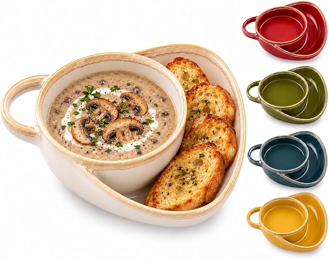 🥣 2-in-1 Divided Ceramic Bowl | Keep Cereal Crunchy From First Spoonful To Last