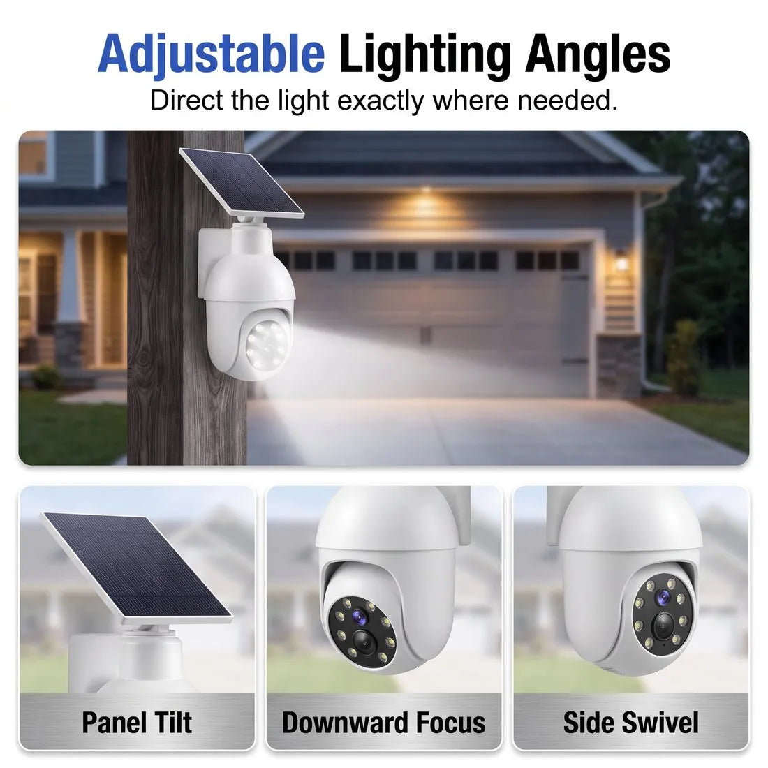 ✨ Last day Promotion ⏰Solar-Powered Simulated Surveillance Camera Street Light