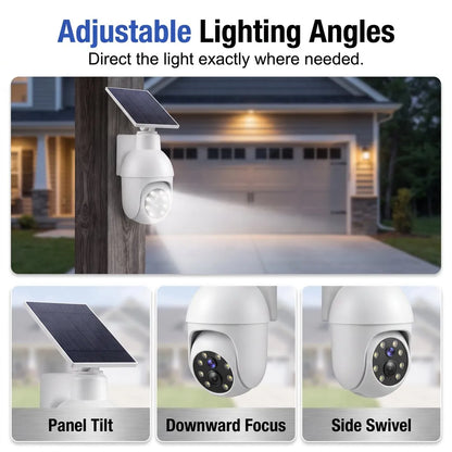 ✨ Last day Promotion ⏰Solar-Powered Simulated Surveillance Camera Street Light
