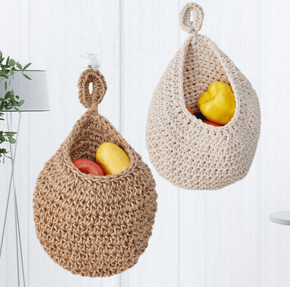 🔥 Holiday Celebration 50% OFF ✨-🍎 Hanging Fruit Basket for Space-Saving Kitchen Storage & Easy Organization ✨