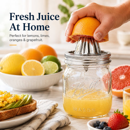 🔥 Holiday Celebration 50% OFF ✨-🍋Stainless Steel Wide Mouth Mason Juicer for Easy, Fresh Homemade Juicing 🍊