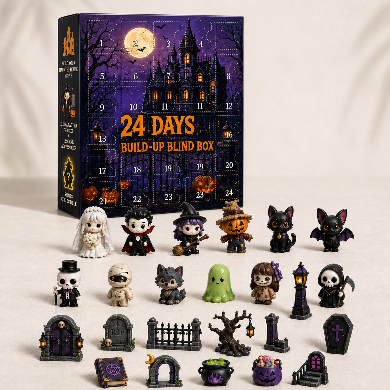 🔥 Last Day 52% OFF✨-🎃 DIY Haunted House Kit Create Spooky Halloween Decor 👻🖤