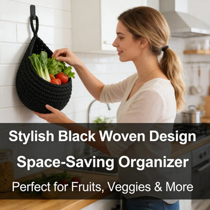 🔥 Holiday Celebration 50% OFF ✨-🍎 Hanging Fruit Basket for Space-Saving Kitchen Storage & Easy Organization ✨