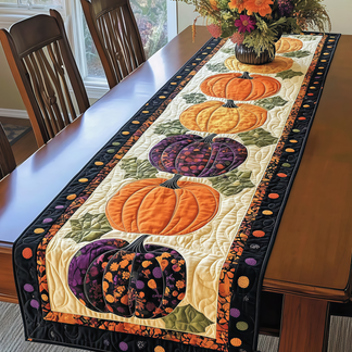 ⏰Last day Promotion 🔥-🍂 Autumn Spell Quilted Table Runner Adds Cozy Fall Charm to Your Dining Space 🎃