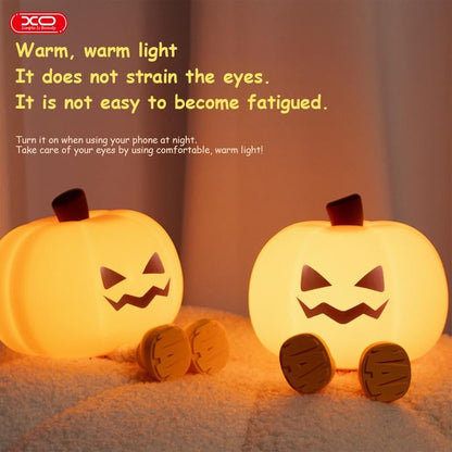 😴 Last Day 50% OFF✨-🎃Ultimate Pumpkin Night Light for a Cozy Halloween Glow All Night Long ✨
