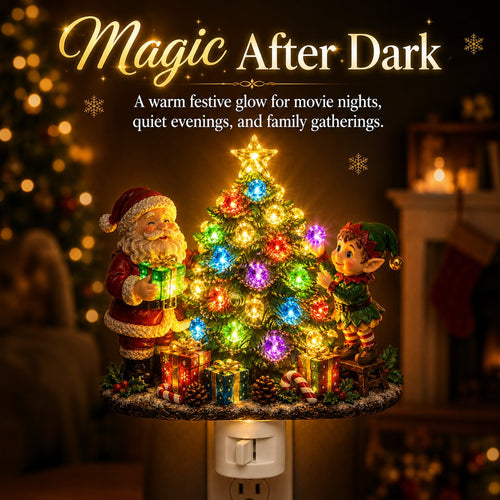 ⏰Last day Promotion 🔥-🎄 Jeweled Christmas Tree Night Light Adds Cozy Holiday Sparkle ✨