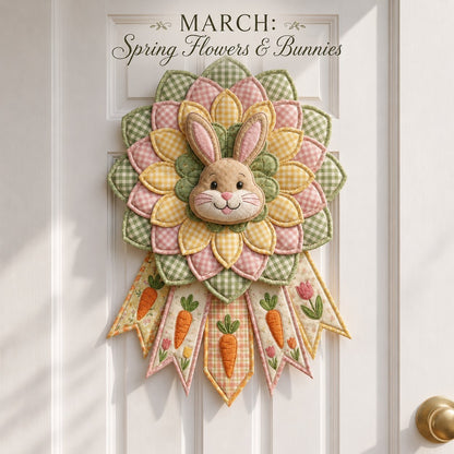🧵Last day Promotion 🔥-🌸Beginner-Friendly 12-Month Seasonal Quilted Door Hanger Sewing Kit  💕