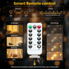 ✨ Remote Control LED Curtain Lights 8 Modes Star Fairy Lights with Timer for Home Decor