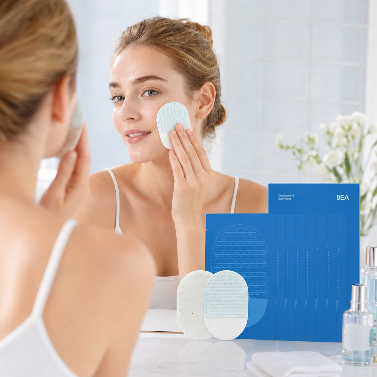 🔥 Last Day 50% OFF✨-🛁 8-Pack Body Exfoliating Scrub Pads for Smoother, Softer-Looking Skin ✨