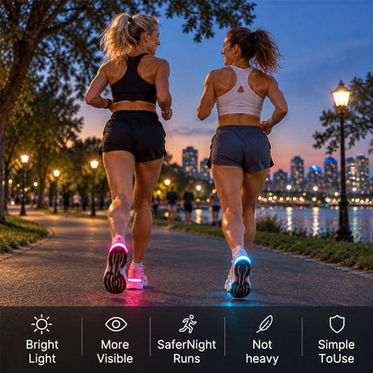 LED Heel Lights for Shoes – Running & Walking Visibility Lights