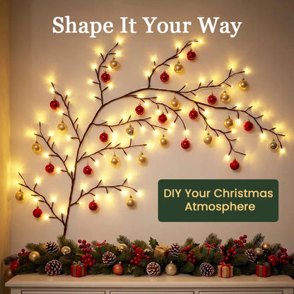 🎁 LAST DAY 50% OFF – Flexible Branch Christmas Lights🎄 – DIY Holiday Decor