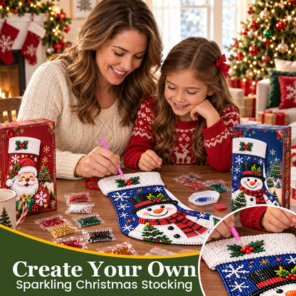 🔥 Last Day 50% OFF✨-DIY Diamond Painting Christmas Stocking Kit - 6 Designs