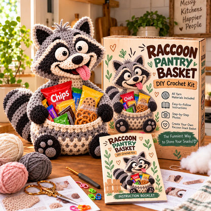 🧶 Holiday Celebration 50% OFF ✨-😂Funny Crochet Animal Snack Baskets for Cute Storage 🐻