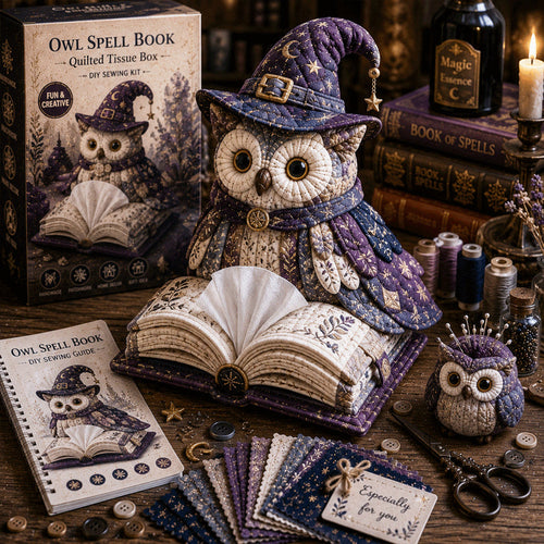 🔥Last day Promotion -🦉 Charming Owl Tissue Box Cover with This Easy DIY Sewing Kit ✨