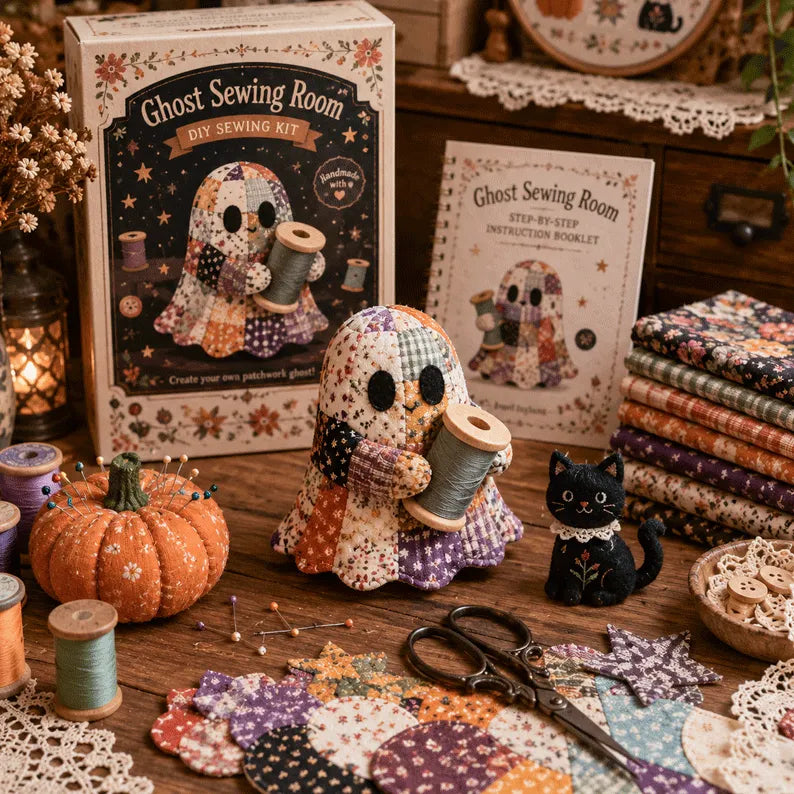 🔥52% Off Last Day - 👻 Little Ghost’s Cozy Halloween DIY Patchwork Kit