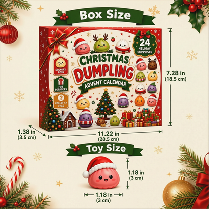 🎅 CHRISTMAS SPECIAL | 24 Days of Mini Squishies – Cute 2026 Advent Calendar with Daily Dumpling Surprises
