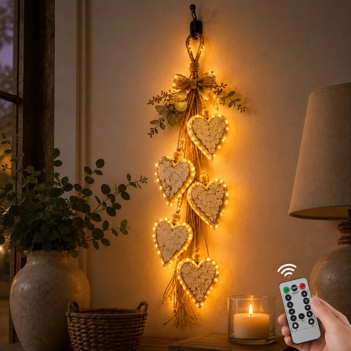 🔥 Holiday Celebration 50% OFF ✨-🤎 Hanging Heart Wall Decor