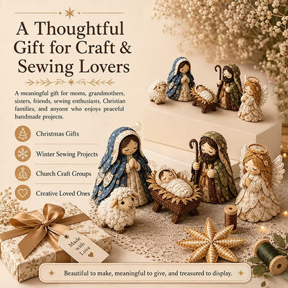 🔥 Last Day 50% OFF✨-🎄 DIY Patchwork Nativity Sewing Kit for Meaningful Holiday Crafting  Decor ✨
