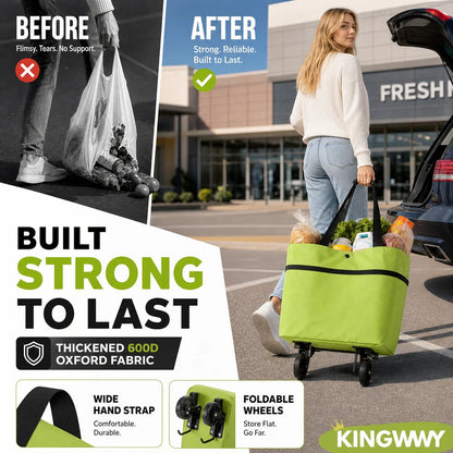 🔥🛍️Foldable 2-in-1 Shopping Bag